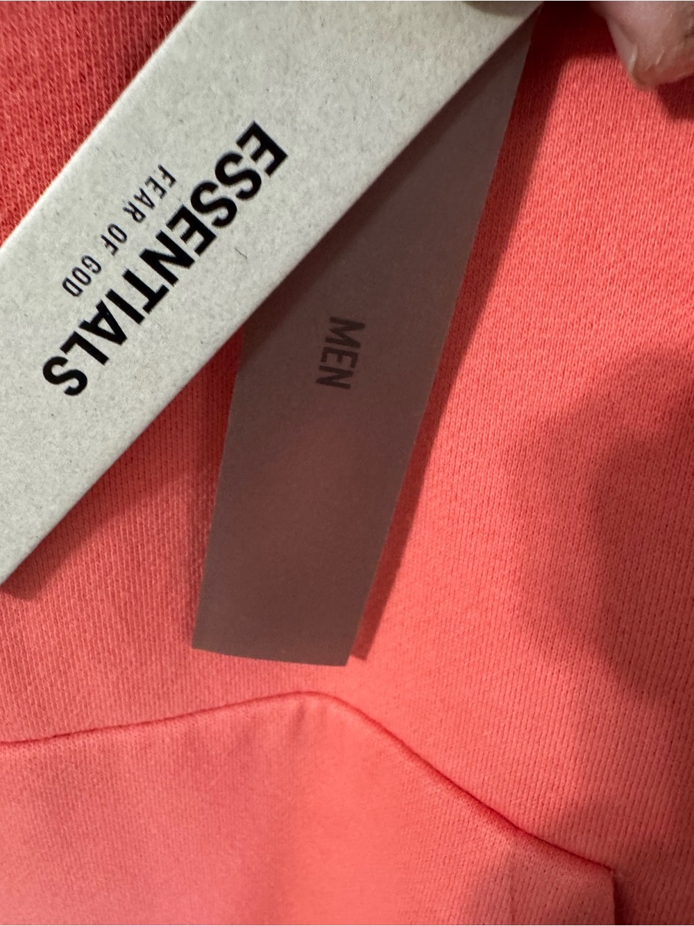 Fear of God Essentials Coral Hoodie